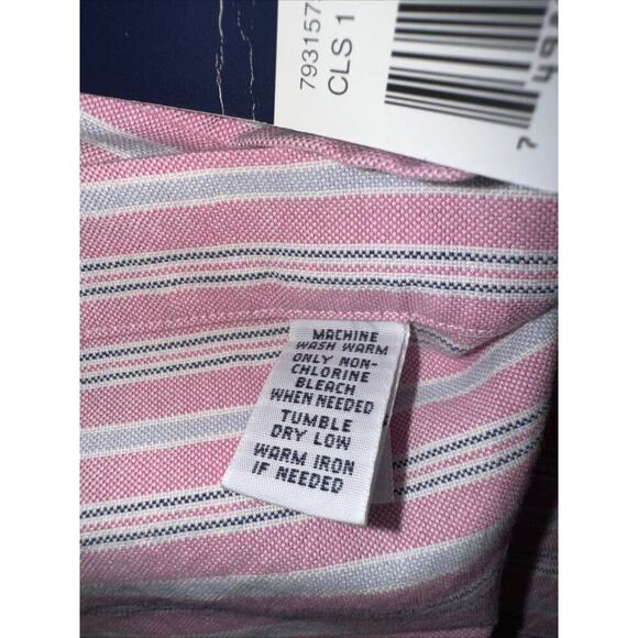 Polo Ralph Lauren Long Sleeve Custom Fit Button-Down Pink Striped Shirt NWT M - Picture 8 of 12